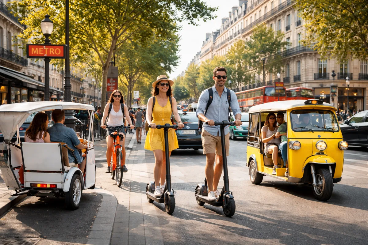 Comparatif des meilleurs moyens de transport en ville pour les touristes